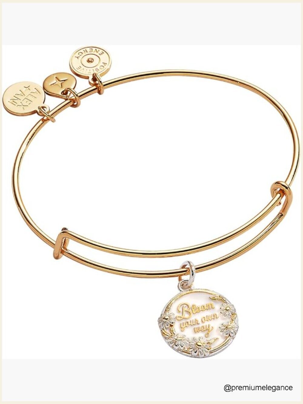 Expandable Bangle Bracelet Gold Finish Nickel-Free Jewelry